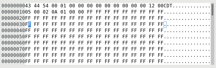 DragonBoard EEPROM dump