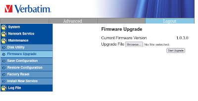 Firmware update page